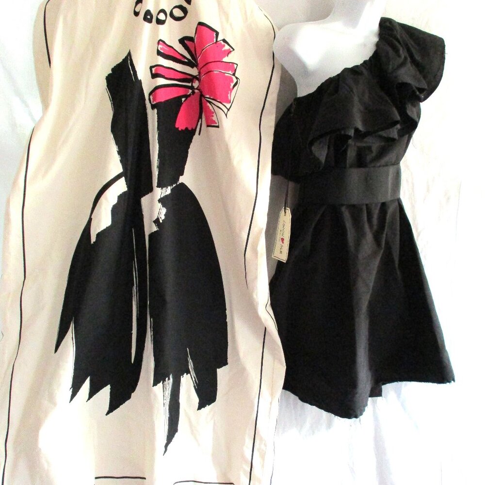 LANVIN Ete 2011 FRANCE TEXTURED RUNWAY Dress 38 BLACK